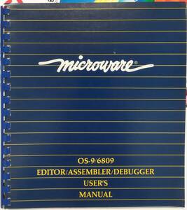 【MICROWARE】OS-9/6809 EDITOR/ASSEMBLER /DEBUGGER USER