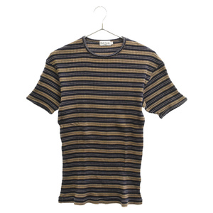 Paul Smith LONDON ポールスミス ロンドン ボーダー コットン半袖Tシャツ カットソー ブラウン/ネイビー