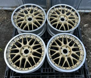 BBS 鍛造 RS733 サイズ17x8J/ ET+36 / RS736 サイズ17x9J/ET+39 / PCD 114.3/5H/ ハブ径約73mm４本セット　状態良好　美品