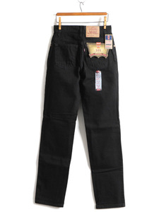 タグ付き 新品 デッドストック 90s USA製 Levis 505 ブラック デニム パンツ レディース S 程/ リーバイス ジーンズ ジーパン ストレート M