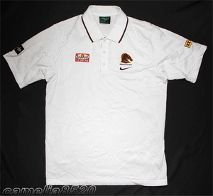 ブリスベン ブロンコス ラグビー 半袖 ポロシャツ 330725-100 サイズ M ホワイト 未使用品 NRL Team Supporter Brisbane Broncos NIKE