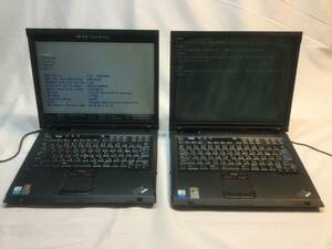 ♪ジャンク 2台セット ThinkPad R50p 起動確認のみ IBM