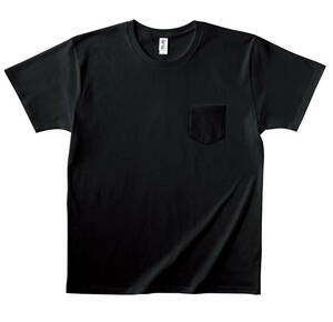 TRUSS ポケット Tシャツ メンズ PKT-124 ディープブラック Sサイズ 送料無料 新品