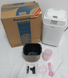 【美品・箱付】 ホームベーカリー Panasonic パナソニック SD-MT3-W 1斤タイプ 通電のみ確認済み 詳細未確認 ジャンク品