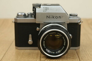 【ニコン】（Nikon F FTNファインダー）フィルムカメラ　Nikkor-s Auto 1:1.4 f=50mm　管ざ9652