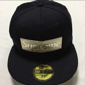 【GW価格】 希少Supreme　シュプリーム box Logo Cap ロゴ ニューエラ キャップ 7 5/8 赤 ブラック 黒 キャップ 帽子 正規品