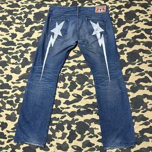 XL bapesta jeans denim BAPE エイプ A BATHING APE ジーンズ デニム ベイプスタ