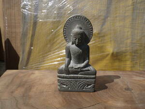 【TS30421】仏像 石仏 仏教美術 お釈迦様 高さ13cm