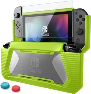 「F205N-緑SWケース」新品 Nintendo Switch カバー全面保護 グリーン