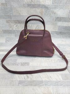 ◇ ◎ CHARLES & KEITH チャールズ＆キース 2WAY キレイめ ロゴ ハンド ショルダーバッグ パープル系 レディース P