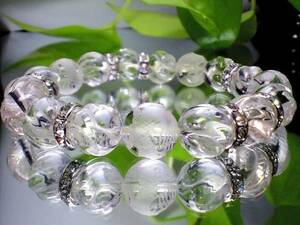五ポイント龍トルネ-ド彫りクリスタル高級水晶12ミリ数珠