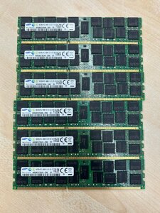 【中古品・現状品】SAMSUNG 16GB 2Rx4 PC3-14900R メモリ 6枚セット