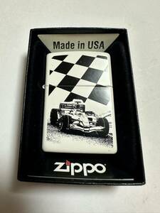 ZIPPO (ジッポ) USA製 オイルライター ケース入り 2015年製 F1 チェック 火花確認済