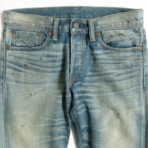 【美品】RRL 【GREAT PLAINS WASH SLIM FIT JEANS 】28×32 スリムフィット ジーンズ デニムパンツ アメリカ製 インディゴ 2305065