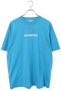 ヴェトモン VETEMENTS 20SS SS20TR304 サイズ:M バーコードパッチロゴプリントTシャツ 中古 SB01
