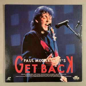 LD(レーザー)■ポール・マッカートニー／GET BACK～ライブ＆ドキュメント◎豪華ブックレット付■良好品！