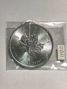 純銀 31.1g 2018年 カナダ メイプルリーフ 5ドル 1オンス 銀貨 1oz シルバーコイン