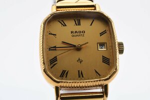 ラドー デイト スクエア ゴールド 111.5129.2 クオーツ レディース 腕時計 RADO