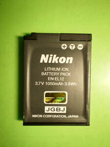 Nikon　ニコン デジカメ クールピクス 用 バッテリー EN-EL12，美品.