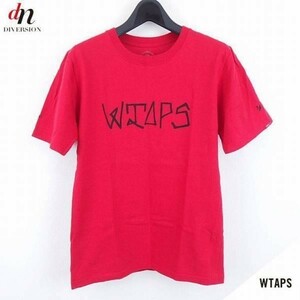 15SS WTAPS ダブルタップス SPOT STREET TEE コットン 半袖 ロゴ プリント Tシャツ カットソー RED 1