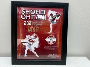 【美品】エンゼルス 大谷翔平選手 2021年MVP獲得記念 MLB公式フレーム 使用球の一部組み込み 他1点セット