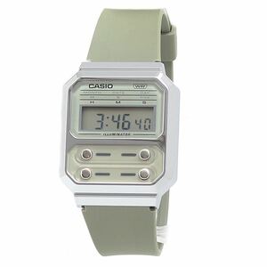 【新品・箱なし】カシオ CASIO A100WEF-3A 腕時計 ユニセックス シルバー クロノグラフ クオーツ デジタル