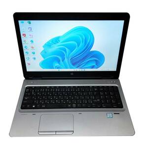 ★【驚速 HP Probook 650 G3 i7-7600U 2.8GHz x4+16GB+SSD512GB 15.6インチワイドノートPC】Win11+Office2021/WEDカメラ■E041931