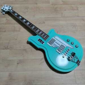 【ベース】EASTWOOD GUITARS Airline Map Bass Seafoam Green