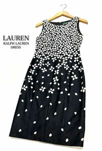 LAUREN RALPH LAUREN DRESS★ラルフローレン★（00）ノースリーブ ワンピース/黒 美品