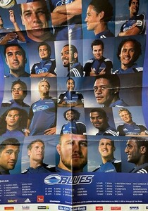 ニュージーランド　スーパーラグビー　オークランド　ブルーズ　ポスター　AUCKLAND BLUES 2006　NZ