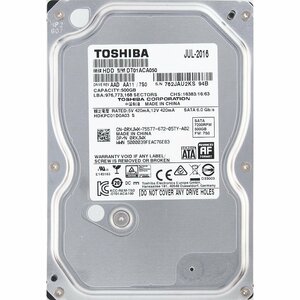 TOSHIBA DT01ACA050 3.5インチ SATA600 500GB 950回 9638時間