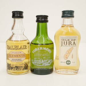 ISLE OF JURA/TOBERMORY/BALBLAIR シングルモルト スコッチウイスキー ミニチュア ミニボトル 40％ 50ml 3本