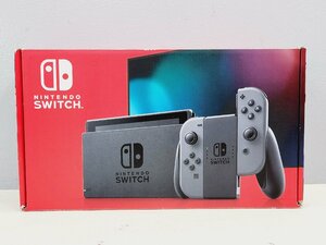 ◇【3】初期化済み 箱イタミ Nintendo Switch 本体 (ニンテンドースイッチ) 新型 Joy-Con(L)/(R) グレー 同梱不可 1円スタート