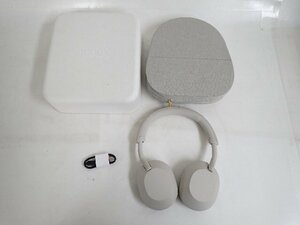 【良品】 SONY ソニー WH-1000XM5 YY2954 ワイヤレスヘッドホン ノイズキャンセリング グレー ケース/元箱付 ∴ 6E58D-4