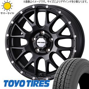 新品 軽トラ 軽バン 車検対応 LT規格 145R12 12インチ TOYO V02E マッドヴァンス 08 4.0J +42 4/100 サマータイヤ ホイール 4本SET