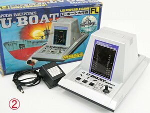 ○ 2) バンダイ U-ボート大作戦 FL U-BOAT LSI PORTABLE GAME 当時物 元箱 昭和 レトロゲーム