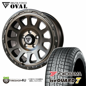 2023年 スタッドレス 4本セット デルタフォース オーバル OVAL 16x7J 5/114.3+42 MSP アイスガード7 IG70 205/60R16 ノア