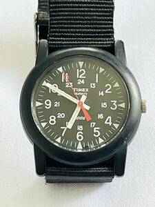 〇P106 TIMEX タイメックス クォーツ アナログ 腕時計 SR626SW ブラック文字盤 メンズ腕時計