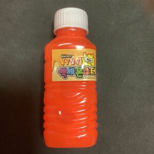 スライミー 韓国カラフルボトルスライミー(オレンジ) ☆size：約11㎝ おもしろグッズ スライム