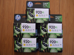 同梱可■5個 新品 純正 HP Officejet PRODUCT CD974AA 920XL インクカートリッジ イエロー 期限：2023/APR ヒューレットパッカード