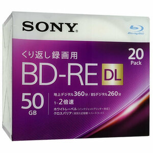 SONY ブルーレイディスク 20BNE2VJPS2 BD-RE DL 2倍速 20枚組 [管理:1000022124]