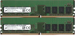 【DDR4 4GBx2枚 合計8GB デスク用】＜動作確認済＞Micron（マイクロン）DDR4-2133P (PC4-17000U) MTA8ATF51264AZ-2G1A2 x 2枚【中古】H137