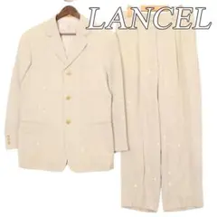 ヴィンテージ LANCEL ランセル 多素材 スーツ セットアップ MA 46