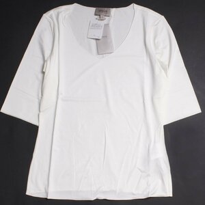 【タグ付き・新品】ARMANI COLLEZIONI H/S Tシャツ size40 ホワイト 6YMM51 MJ85Z アルマーニコレツォーニ ハーフスリーブ
