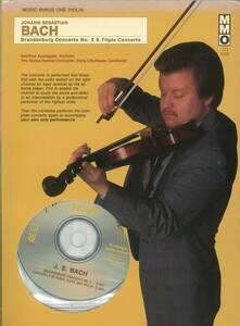 ヴァイオリンのカラオケ: Bach: Brandenburg Concerto No. 2 & Triple Concerto、CDとソロパート譜のセット Music Minus One【送料無料】