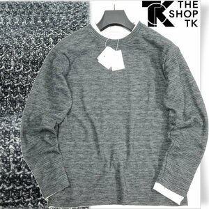 新品1円～★THE SHOP TK タケオキクチ 長袖 セットアイテム/ニット＋ロンＴシャツ スラブワッフルアンサンブルプルオーバー M ◆9293◆