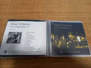 【ソフトケース入りCD　同封可能】King Crimson(キング・クリムゾン)「Live　in　Philadelphia,PA　July30.1982」