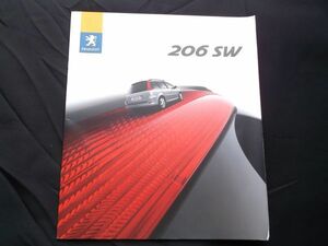 　■プジョー　206　SW　カタログ　日本語　■ peugeot 206 catalog 　　外装、内装色、諸元表付き