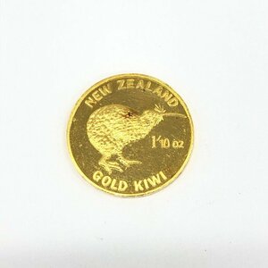 K24　ニュージーランド金貨　1/10oz　総重量3.1g【CDAR6039】