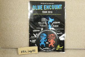 新品 BLUE ENCOUNT 2016 缶バッジ ステッカーセット ゲスト：I-RabBits 福岡 DRUM Be-1 グッズ ブルエン